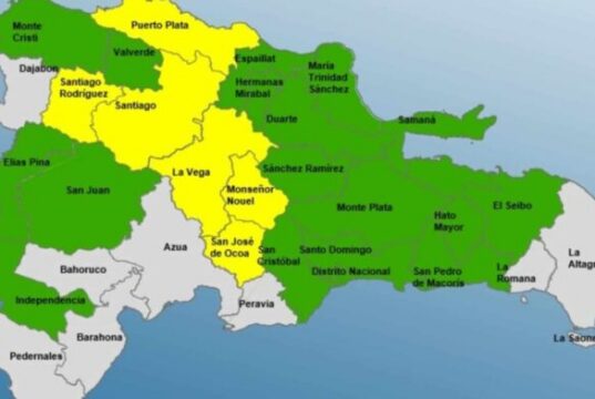 COE mantiene 6 provincias en alerta amarilla y 17 en verde