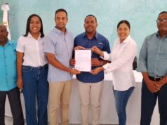 Alcalde de Neiba destaca avances de trabajos de muralizacion de Plaza Cívica y parque Apolinar Perdomo