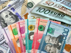Dólar bajó 48 cts. y el euro bajó; eran vendidos a $59.61 y $72.05
