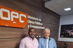 Alcalde de Neiba sostiene encuentro con el Ministro de Obras Publicas y Comunicaciones, MOPC, Eduardo Estrella.