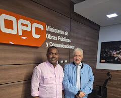 Alcalde de Neiba sostiene encuentro con el Ministro de Obras Publicas y Comunicaciones, MOPC, Eduardo Estrella.